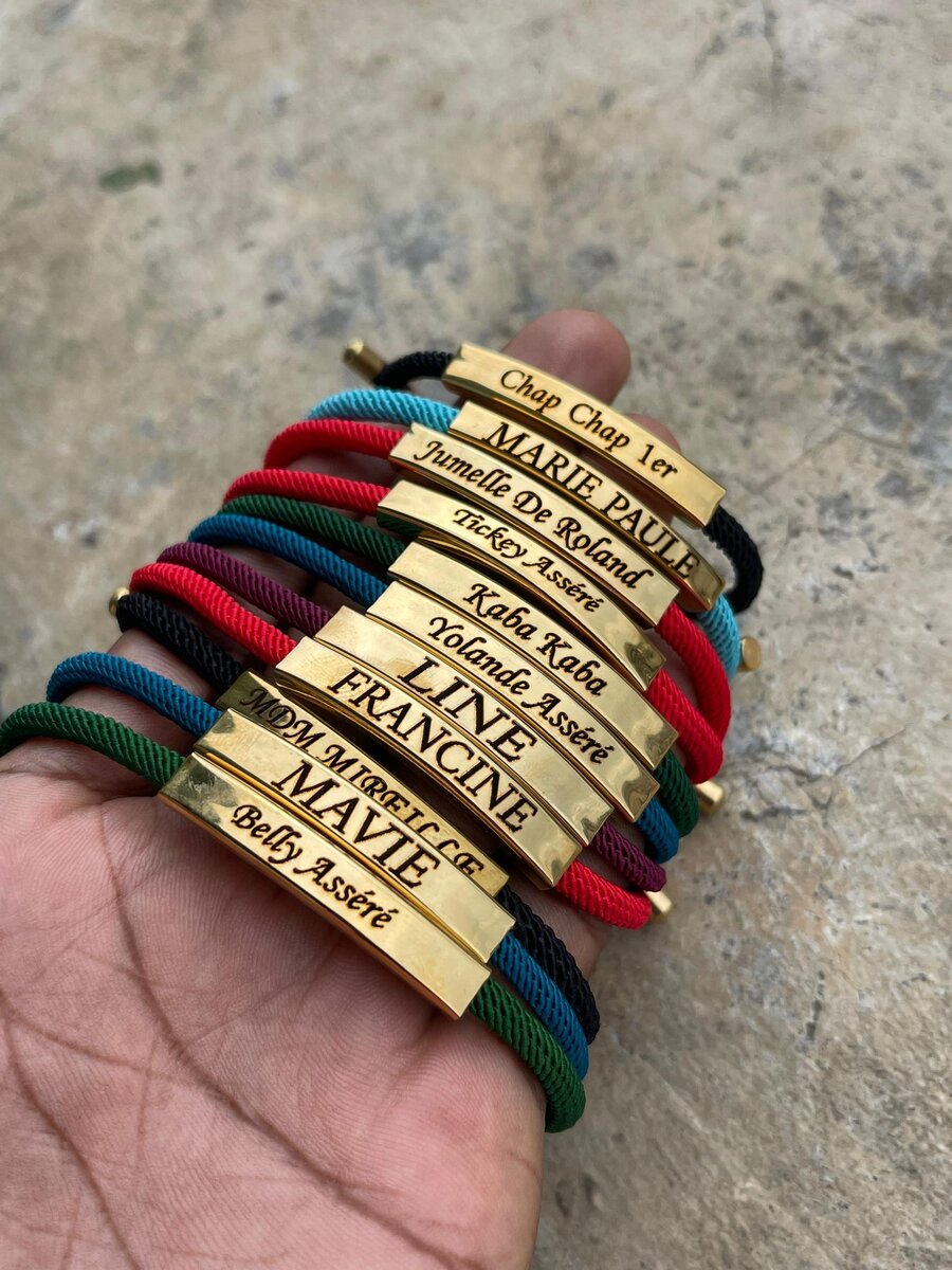 Bracelet personnalisé en or