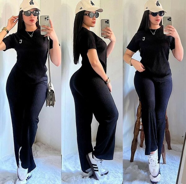 Two Piece Short Sleeve Top and Trouser/Shorts Set