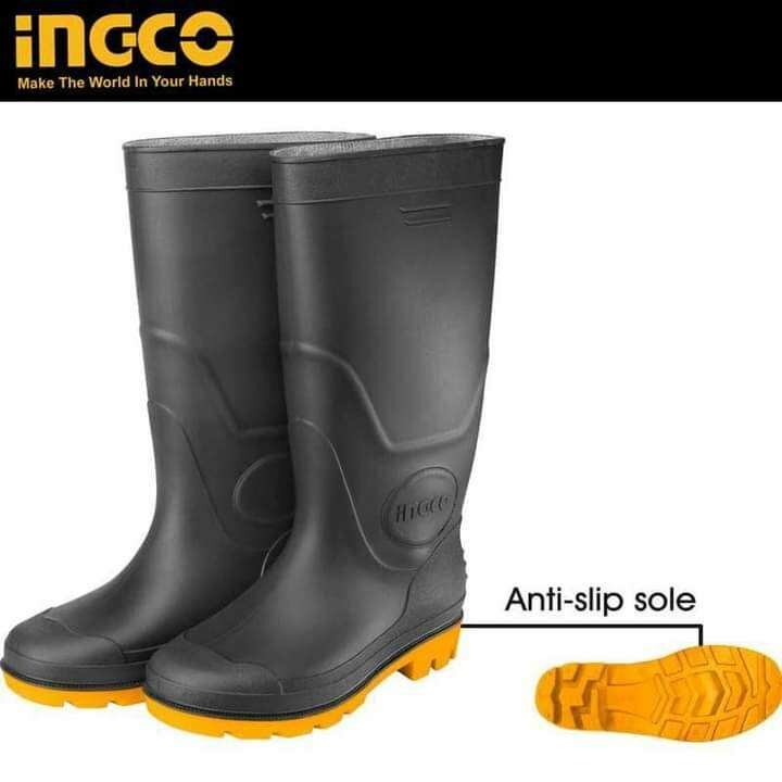 BOTTES PVC JAUNE ET NOIR