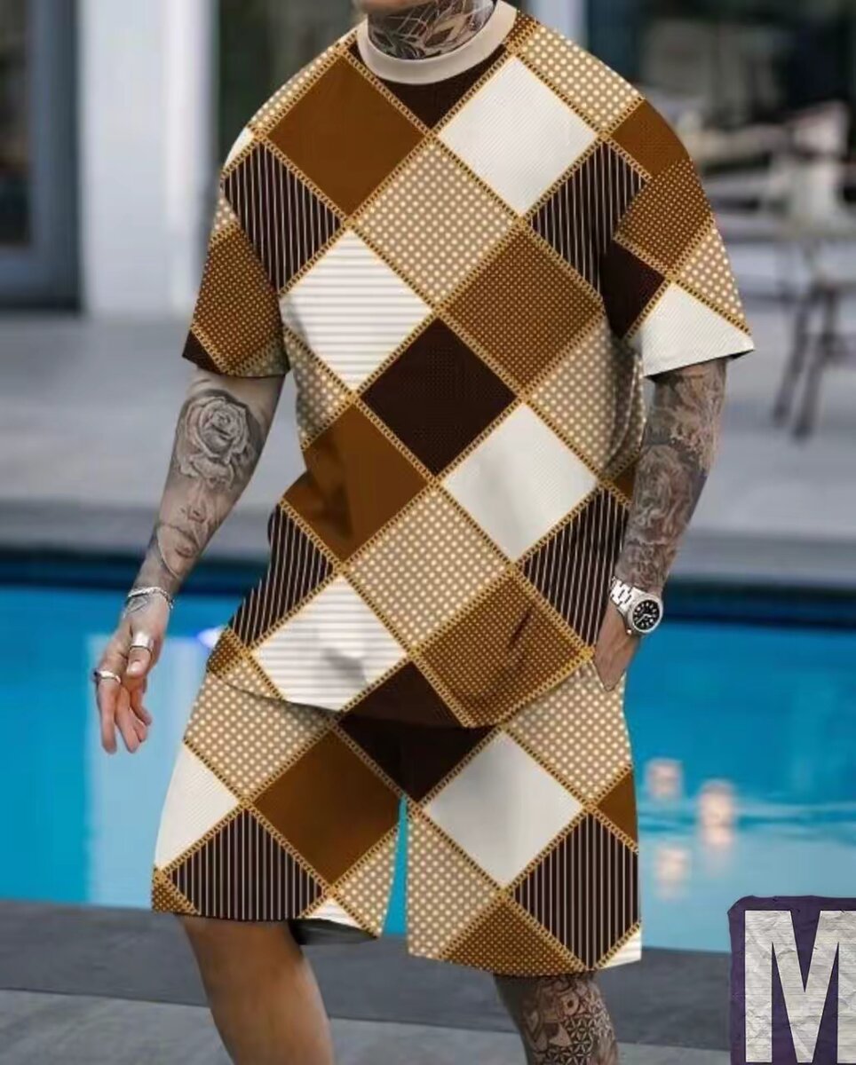 Ensemble homme été imprimé