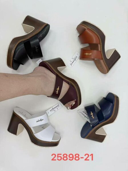 Sandales Femme Cuir Talons Épaisses