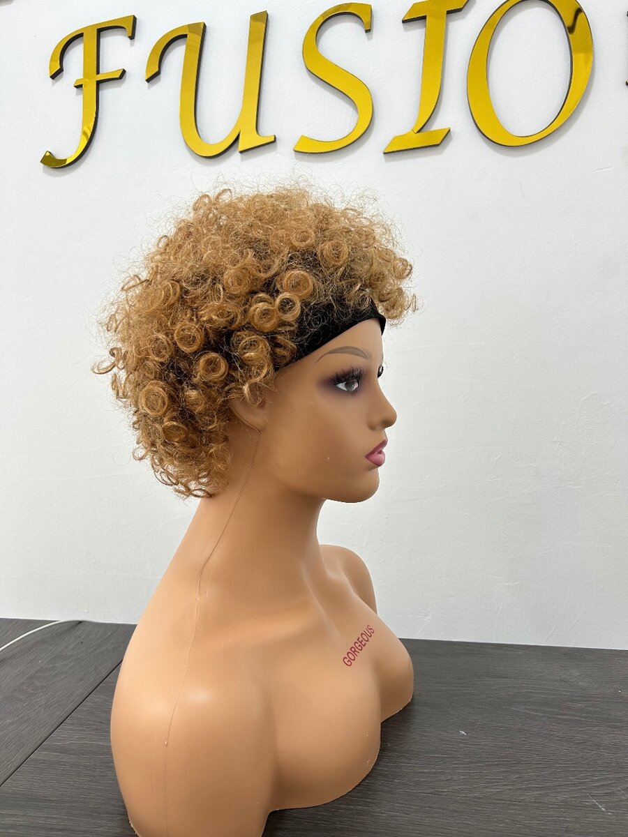 Goddear Remy Afro wigcap.