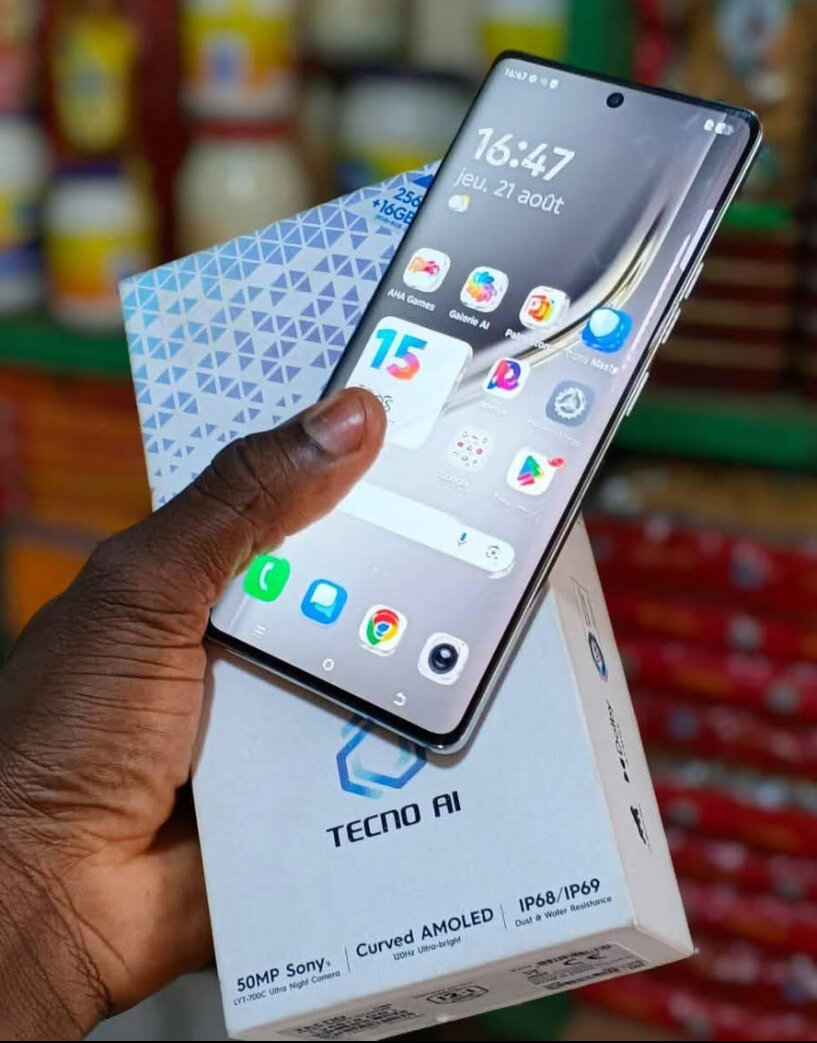 Tecno AI Smartphone 50MP AMOLED