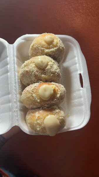 Beignets à la crème vanille