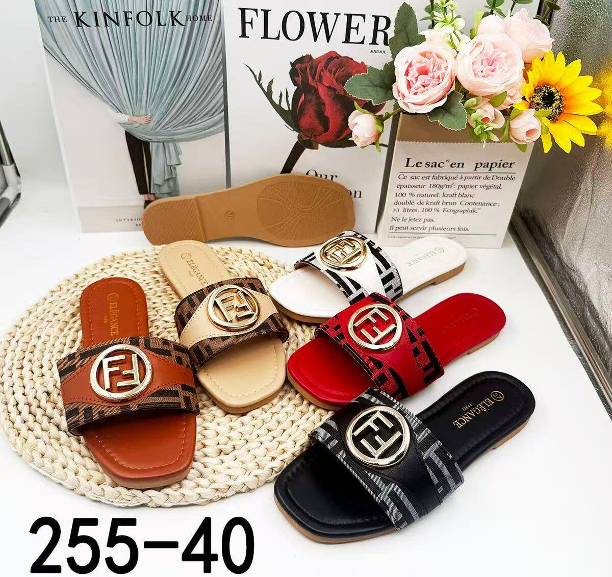 Sandales plates femme luxe