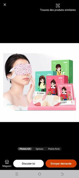 Masque Chauffant pour Yeux