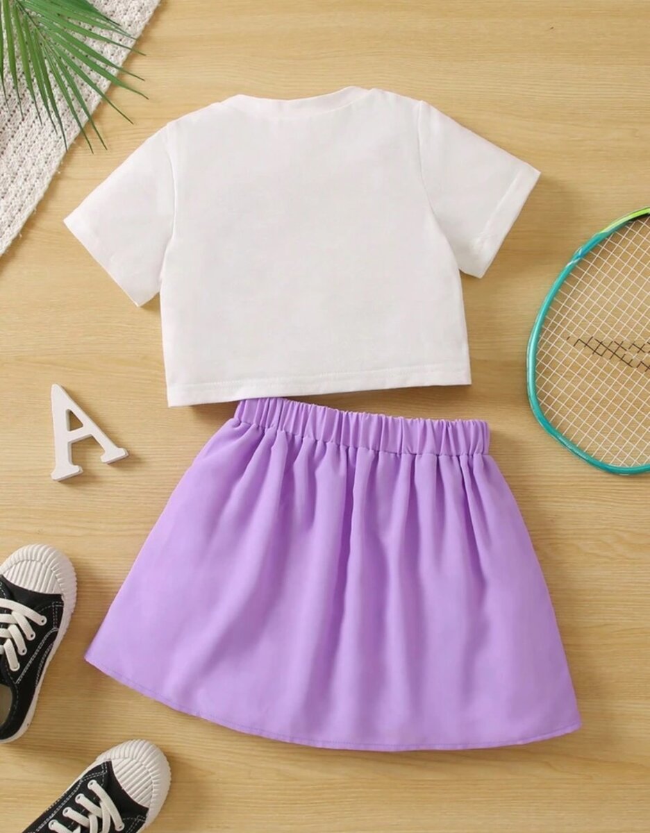 Top et Jupe plissée pour enfants