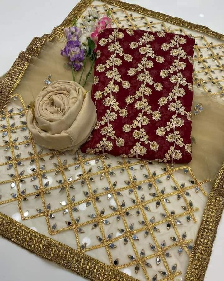Shiffon Embroidery suit