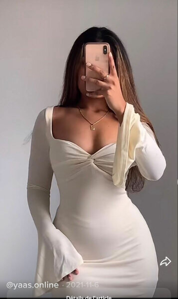 Robe Blanche Élégante Femme