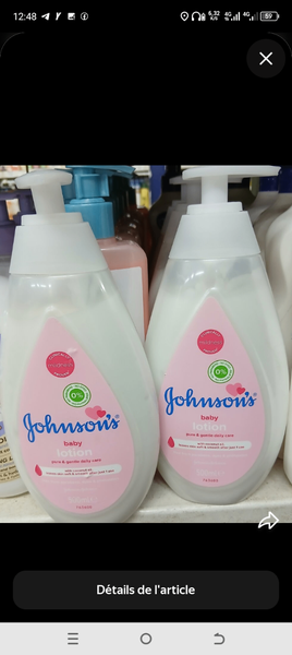 Lotion hydratante bébé Johnson's