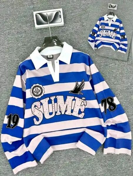 Sweat à capuche SUME rayé