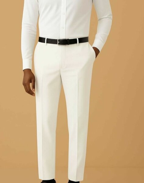 Pantalon habillé blanc