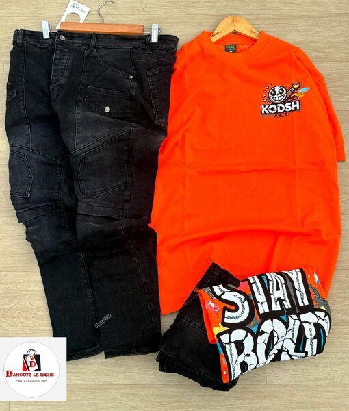 Chemise orange KODSH pour homme