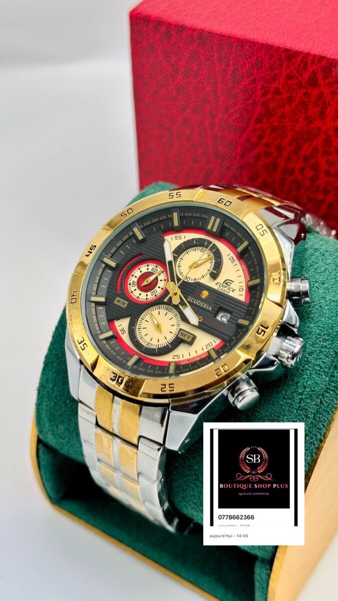 Montre édifice authentique dans sa boîte