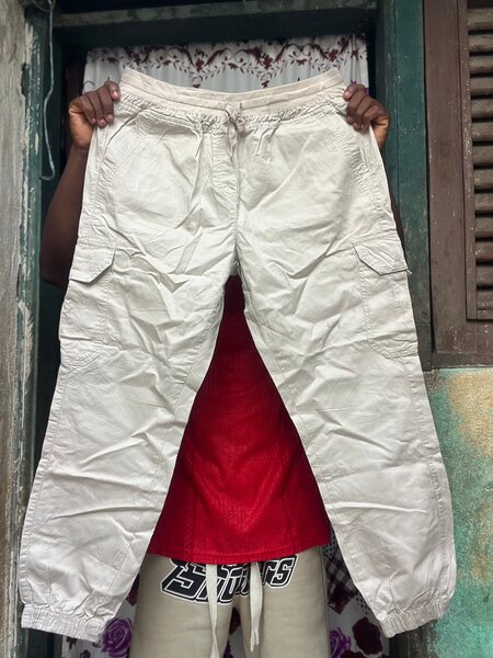 Cargo Pantalon Blanc pour Homme