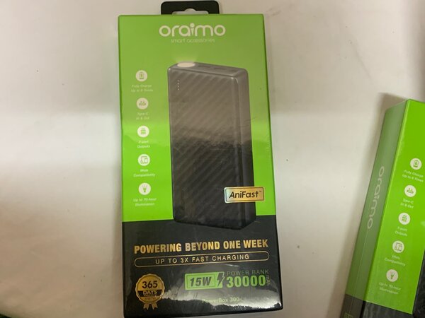 Oraimo  30000 mAh  15W Power bank