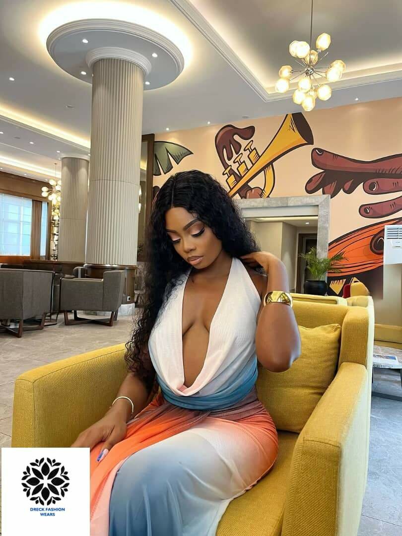 Robe Longue Dégradé Élégante