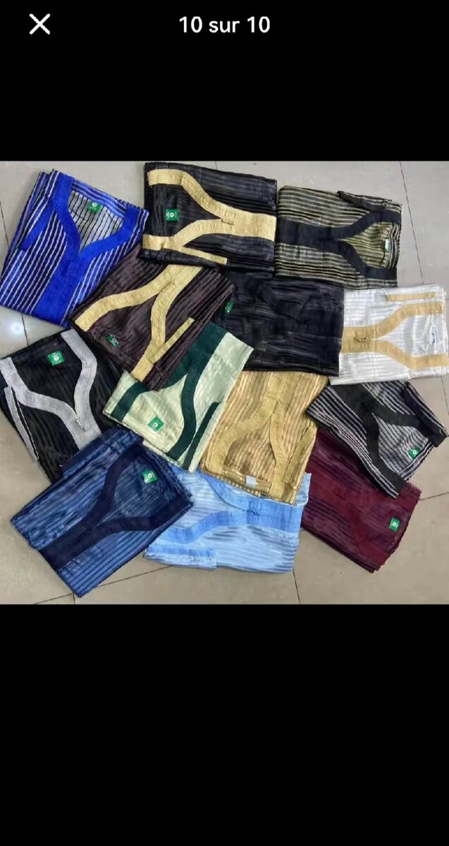 Boubou homme chic en soie