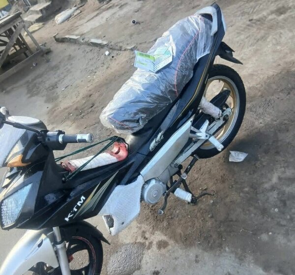 Casque de moto KTM noir