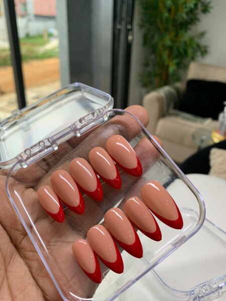 Ongles Press-Ons Rouge