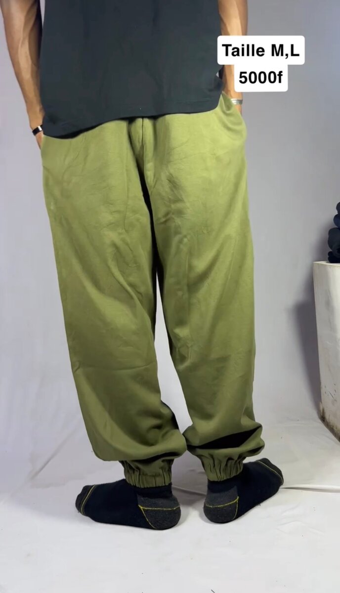 Pantalon de jogging vert olive