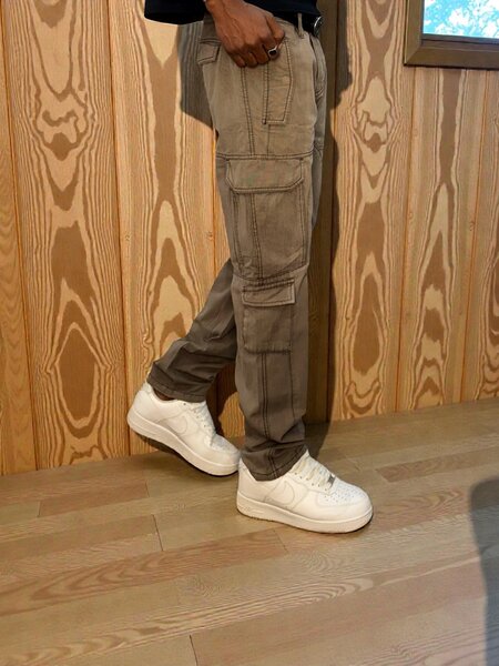 Pantalon cargo kaki homme