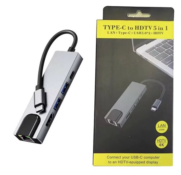 Adaptateur USB-C 5 en 1