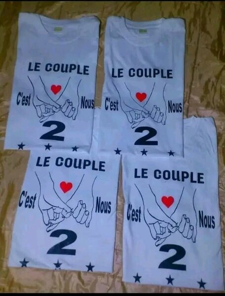 T-shirt Couple Saint Valentin