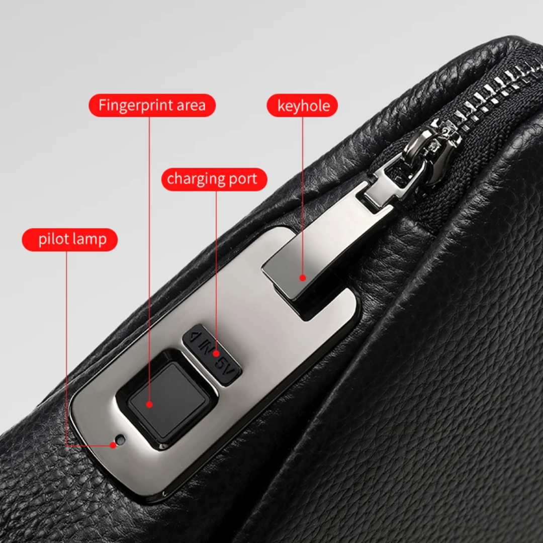 Sac à main intelligent avec verrouillage par empreinte digitale