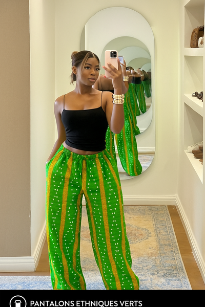 Pantalons Éthniques Colorés Femme