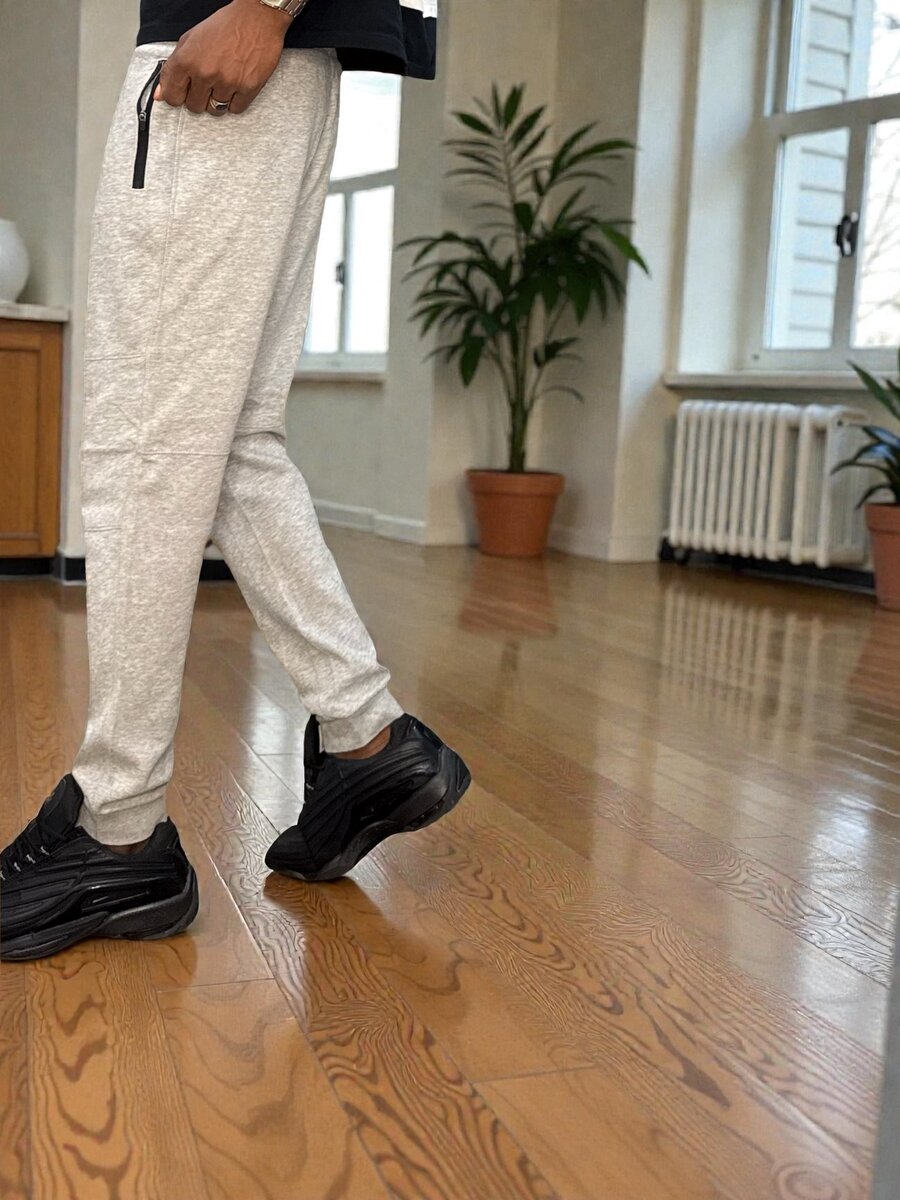 Pantalon de jogging gris pour homme