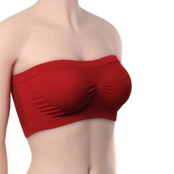 Multicolor Strapless Tube Bra