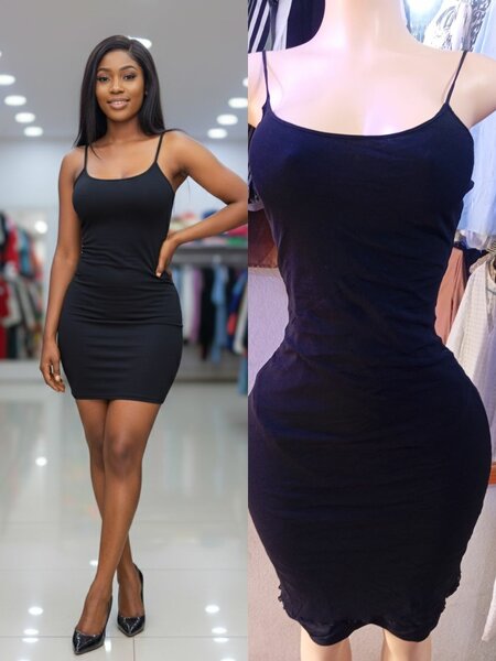 Robe fourreau noire élégante