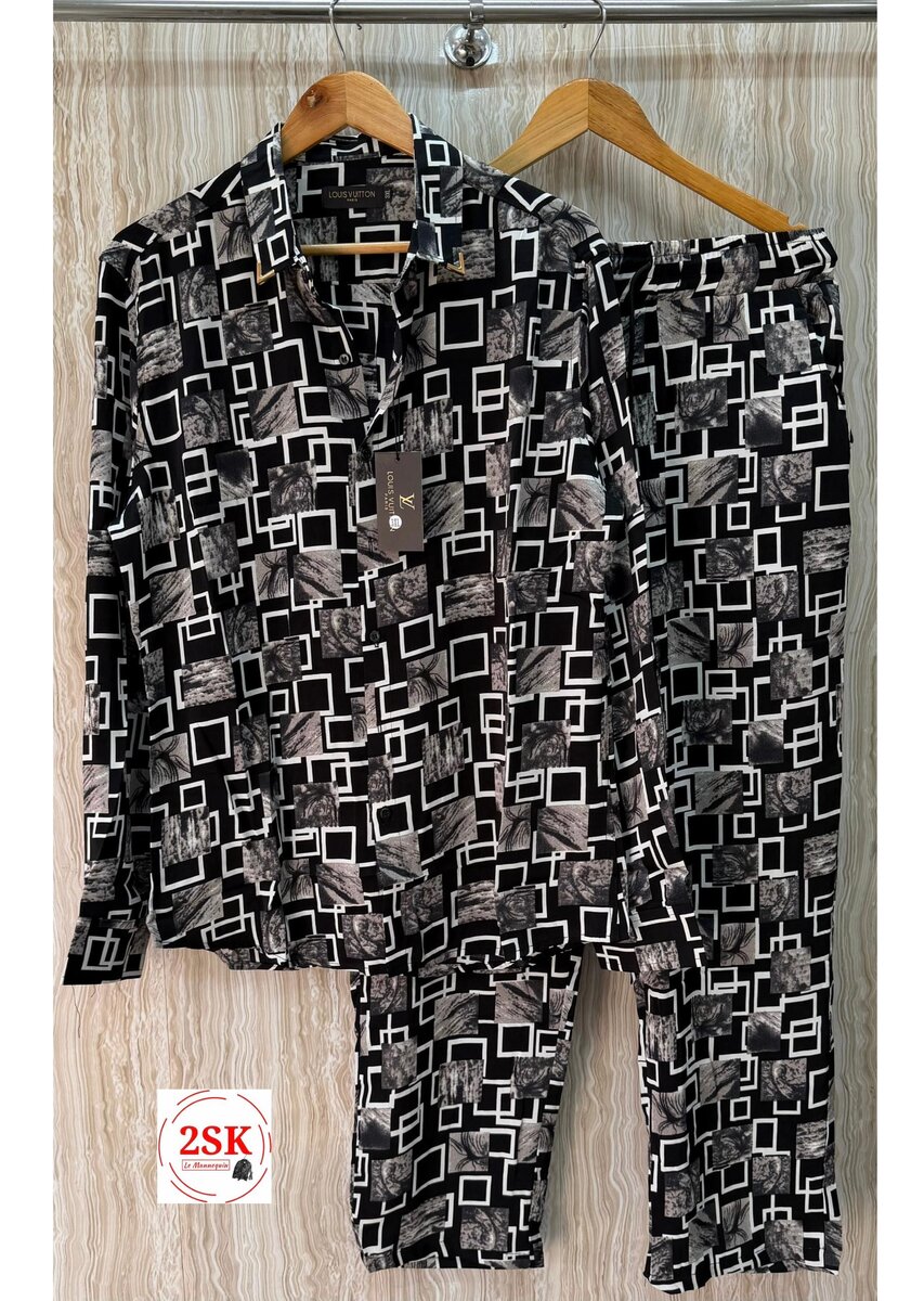 Pyjama élégant imprimé