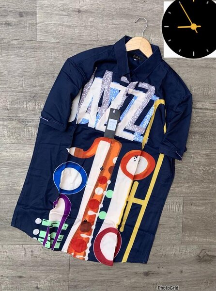 Chemise homme avec motifs jazz