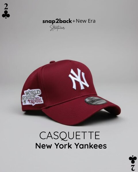 Casquette New York Yankees New Era rouge