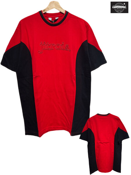 T-shirt homme rouge et noir