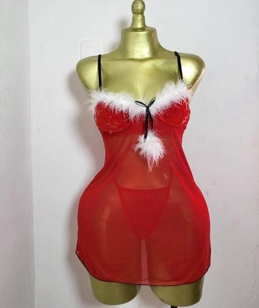 Chemise nuisette sexy rouge