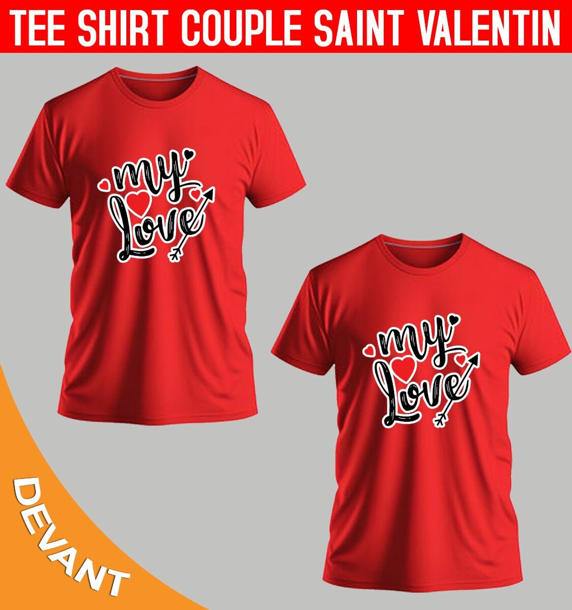 T-shirt Saint Valentin Couple