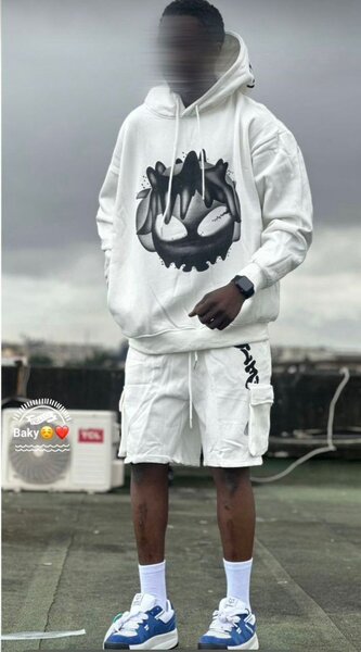 Graffiti Hoodie and Shorts Set