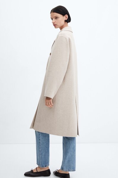 Пальто шерстяное Mango