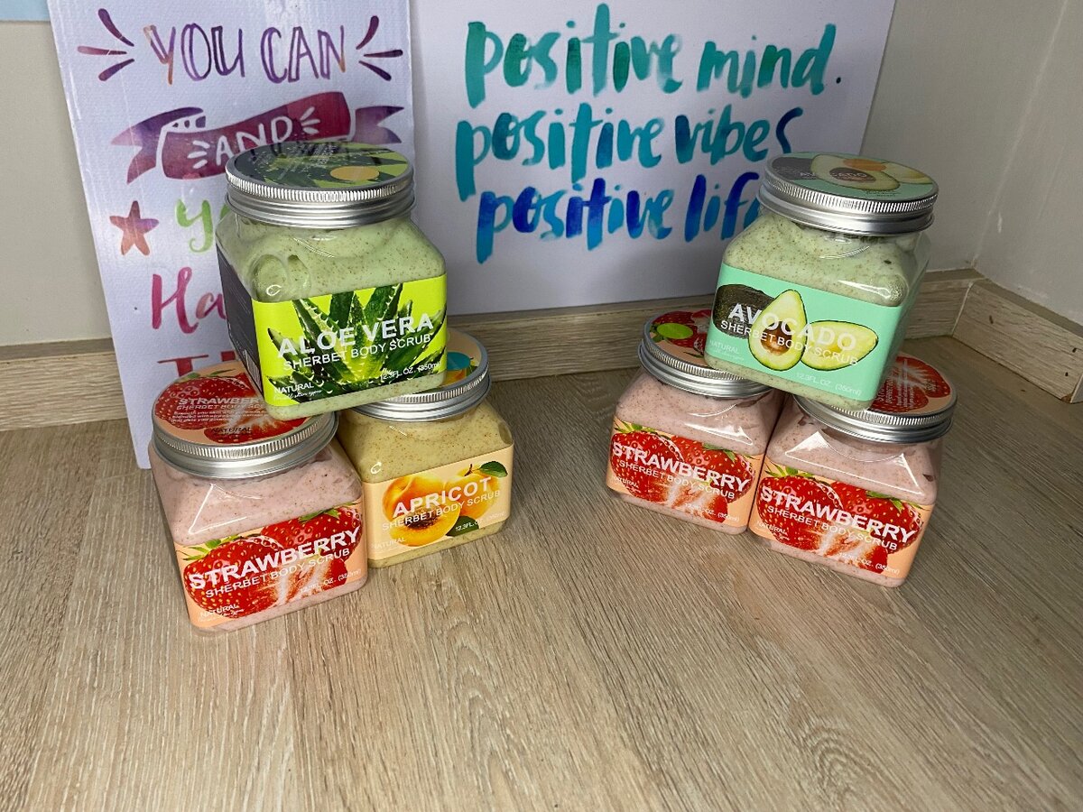 SHERBET BODY SCRUB Smooth your skin with pure sea salt blend