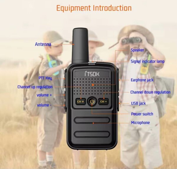 Talkie-Walkie Radio bidirectionnelle, Mini émetteur-récepteu