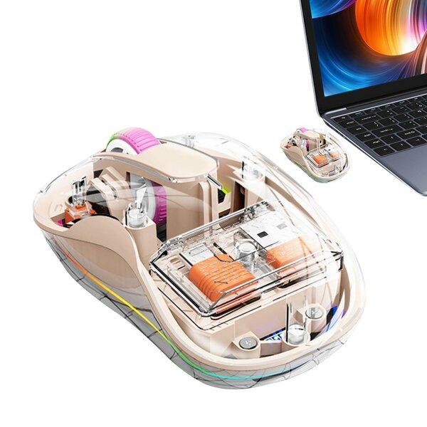 Souris sans fil transparente Bluetooth