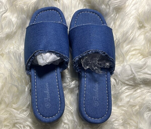 Chaussons en jean confortables