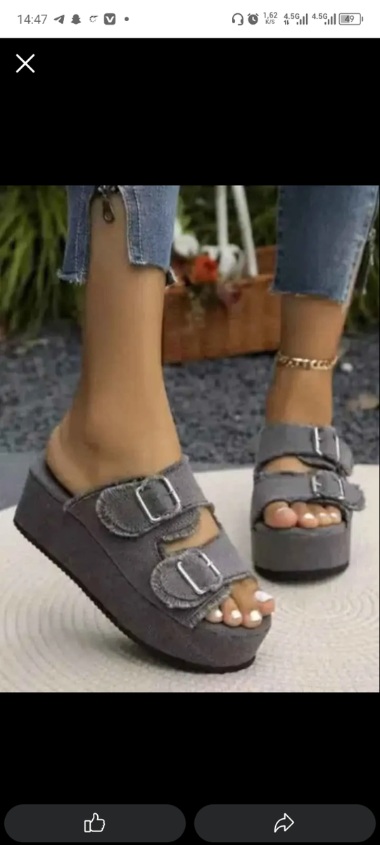 Sandales compensées femme