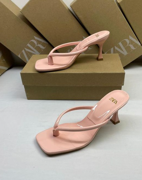 pink shoes zara