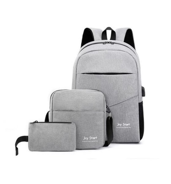 Sac à dos USB gris Joy Start