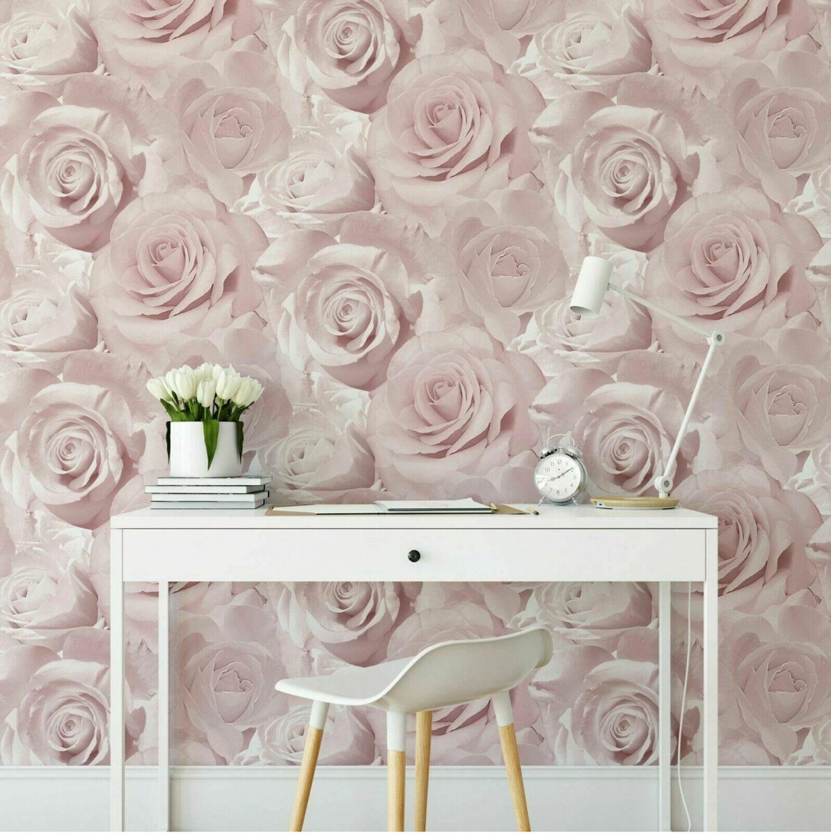 Papier peint Roses Romantiques