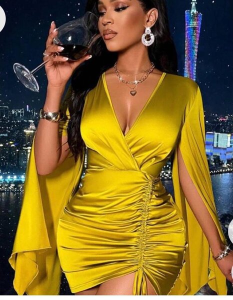 Robe soirée chic dorée